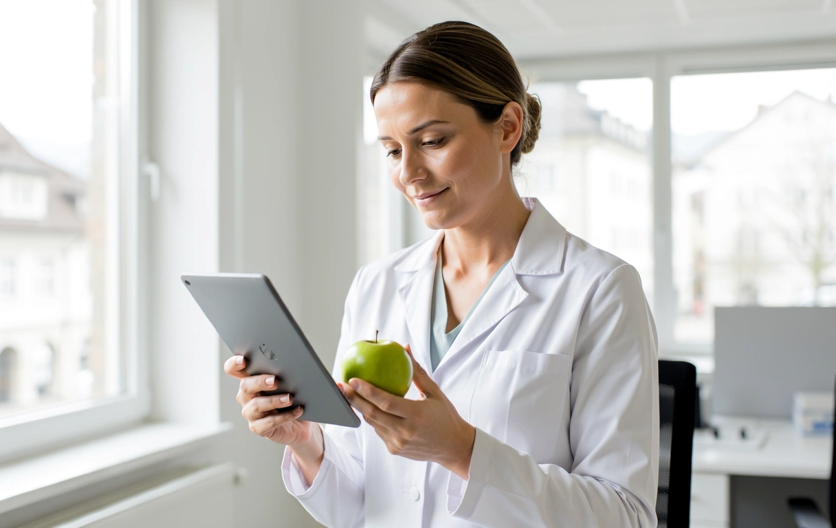 Ernährungsberaterin bei der Arbeit
